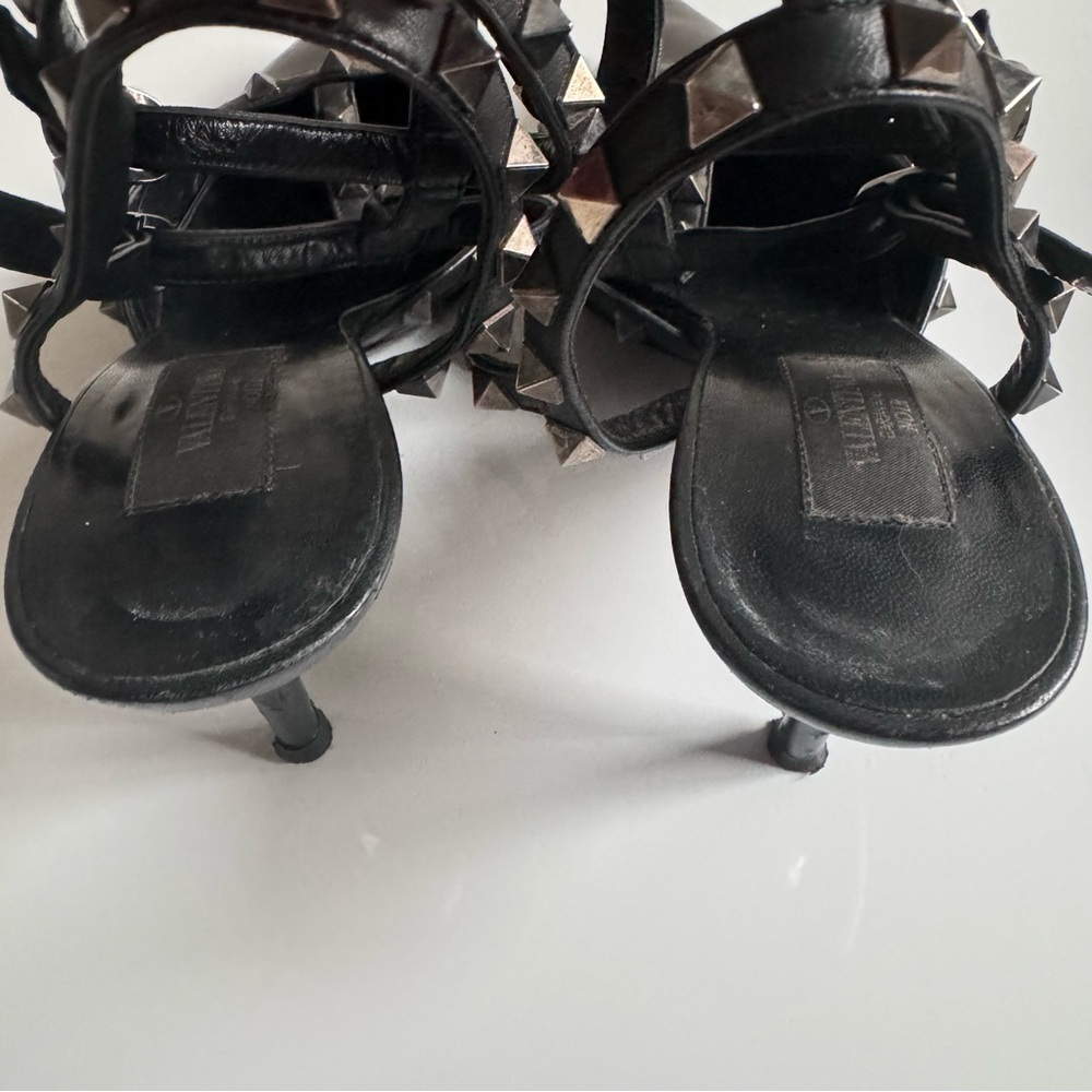VALENTINO Rockstud Noir Caged 65mm Pumps Black EU 39 EUC - Picture 7 of 16